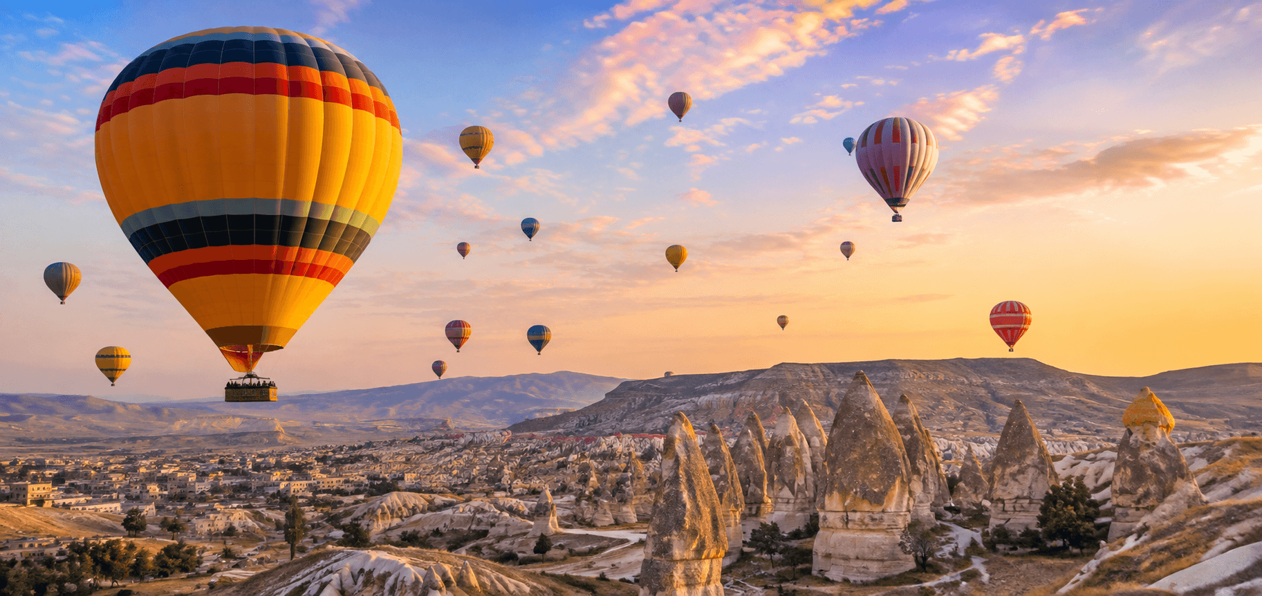 Hot air balloon experience in Cappadocia